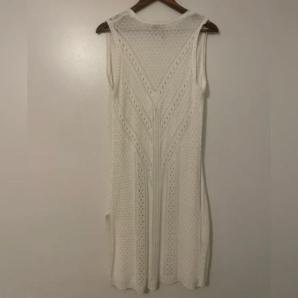 New Directions Crochet Open-Front Coastal Cowgirl Sweater Vest Cardigan - Picture 3 of 5